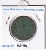 CRE9154 MONEDA ESPAÑA ISABEL II 8 MARAVEDIS 1844 SEGOVIA COBRE - Imagen 2