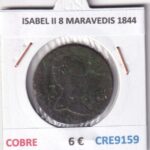 CRE9159 MONEDA ESPAÑA ISABEL II 8 MARAVEDIS 1844  COBRE