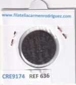 CRE9174 MONEDA ESPAÑA ISABEL II 4 MARAVEDIS 1844 SEGOVIA COBRE - Imagen 2