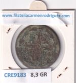 CRE9183 MONEDA ESPAÑA FERNANDO VII 8 MARAVEDIS 1821 JUBIA TIPO 63 COBRE - Imagen 2