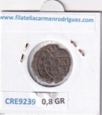 CRE9239 MONEDA ESPAÑA FELIPE IV 8 MARAVEDIS 166? CUENCA VELLON - Imagen 2