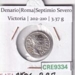 CRE9334 MONEDA ROMANA DENARIO ROMA SEPTIMIO SEVERO VICTORIA 202-210 RBO