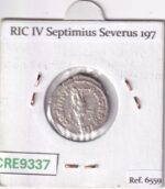 CRE9337 MONEDA ROMANA DENARIO ROMA SEPTIMIO SEVERO ROMA 205 - Imagen 2