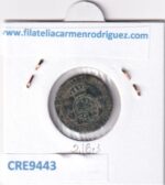 CRE9443 MONEDA ESPAÑA ISABEL II 1 CENTIMO DE ESCUDO 1868 OM SEVILLA - Imagen 2