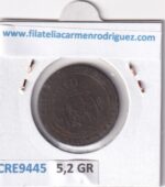 CRE9445 MONEDA ESPAÑA ISABEL II 2 1/2 CENTIMOS DE ESCUDO 1867 OM BARCELONA - Imagen 2