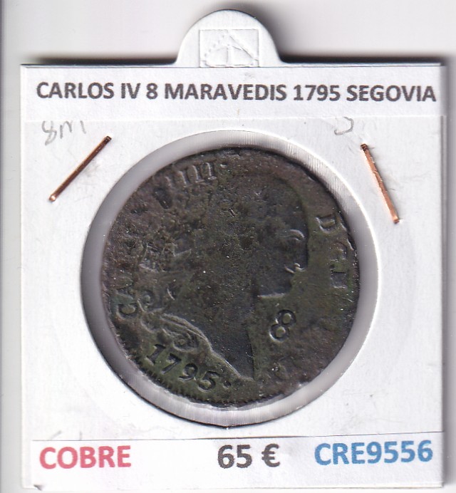 CRE9556 CRE9556 MONEDA ESPAÑA CARLOS IV 8 MARAVEDIS 1795 SEGOVIA COBRE - Imagen 1