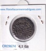 CRE9674 MONEDA ESPAÑA FELIPE IV 16 MARAVEDIS 1662 CORUÑA VELLON - Imagen 2