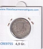 CRE9755 MONEDA ESPAÑA ALFONSO XII 1 PESETA 1900 SMV *19*00 RBO PLATA - Imagen 2