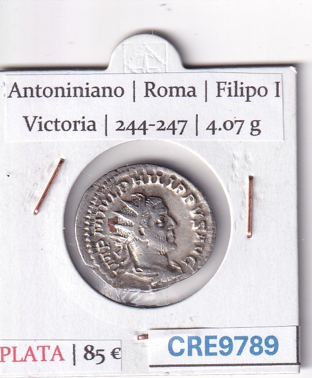 CRE9789 CRE9789 MONEDA ROMANA ANTONINIANO ROMA FILIPO I VICTORIA 244-247 - Imagen 1