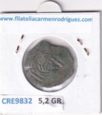 CRE9832 MONEDA ESPAÑA FELIPE IV (1621-1665) 8 MARAVEDIS  RESELLO TIPO 144 COBRE - Imagen 2
