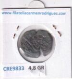 CRE9833 MONEDA ESPAÑA FELIPE IV (1621-1665) 8 MARAVEDIS  RESELLO TIPO 144 COBRE - Imagen 2