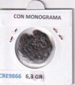 CRE9866 MONEDA ESPAÑA FELIPE IV (1621-1665) 8 MARAVEDIS  RESELLO TIPO 147 MONOGRAMA COBRE - Imagen 2