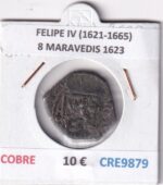 CRE9879 MONEDA ESPAÑA FELIPE IV (1621-1665) 8 MARAVEDIS 1623 COBRE