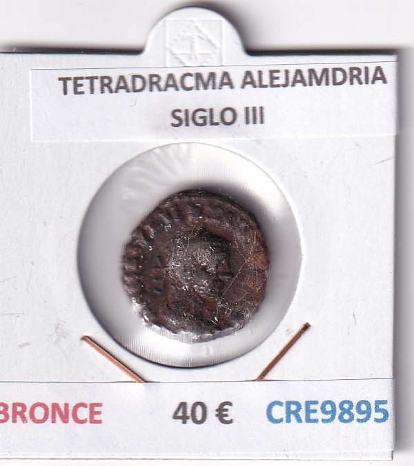 CRE9895 CRE9895 MONEDA TETRADRACMA ALEJANDRIA SIGLO III BRONCE - Imagen 1