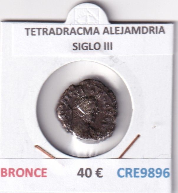 CRE9896 CRE9896 MONEDA TETRADRACMA ALEJANDRIA SIGLO III BRONCE - Imagen 1