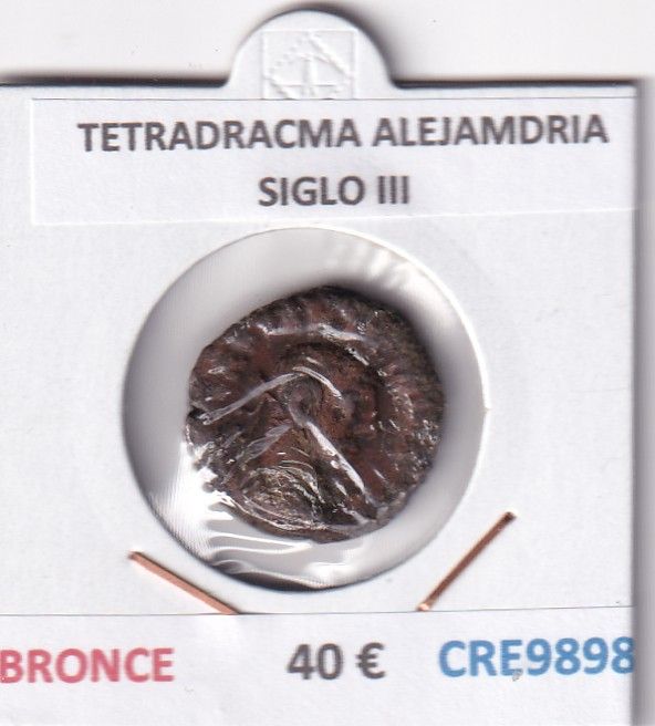 CRE9898 CRE9898 MONEDA TETRADRACMA ALEJANDRIA SIGLO III BRONCE - Imagen 1