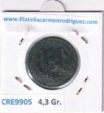 CRE9905 MONEDA ESPAÑA ALFONSO XII 5 CENTIMOS 1878 OM BARCELONA - Imagen 2
