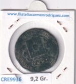 CRE9936 MONEDA ESPAÑA ALFONSO XII 10 CENTIMOS 1877 OM BARCELONA - Imagen 2