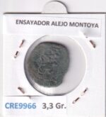 CRE9966 MONEDA ESPAÑA FELIPE II (1556-1598) TOLEDO 2 MARAVEDIS  ENSAYADOR ALEJO MONTOYA VELLON - Imagen 2