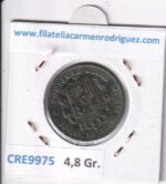 CRE9975 MONEDA ESPAÑA ALFONSO XII 5 CENTIMOS 1879 OM BARCELONA COBRE - Imagen 2