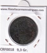 CRF0018 MONEDA ESPAÑA ALFONSO XII 10 CENTIMOS 1878 OM BARCELONA COBRE - Imagen 2