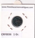 CRF0036 MONEDA ESPAÑA GOBIERNO PROVISIONAL 1 CENTIMO 1870 COBRE - Imagen 2