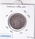CRF0061 MONEDA FRANCIA 1 FRANC ROUEN CARLOS X 1830 - Imagen 2