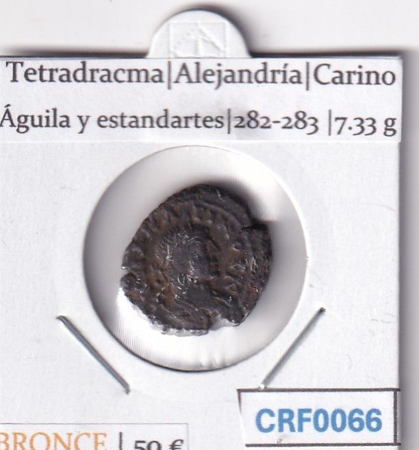 CRF0066 CRF0066 MONEDA TETRADRACMA ALEJANDRIA CARINO BRONCE - Imagen 1