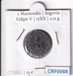 CRF0068  MONEDA ESPAÑA 2 MARAVEDIS FELIPE V