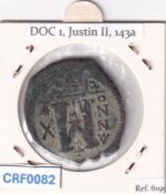 CRF0082 MONEDA IMPERIO BIZANTINO FOLLIS TEOPOLIS JUSTINO II Y SOFIA 574-575 - Imagen 2