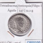 CRF0100 MONEDA TETRADRACMA ANTIOQUIA FILIPO I AGUILA 247