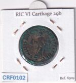 CRF0102 MONEDA NUMMUS CARTAGO MAXIMIANO CARTAGO 298-299 - Imagen 2