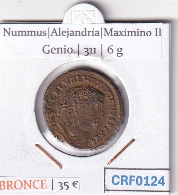 CRF0124 CRF0124 MONEDA NUMMUS ALEJANDRIA MAXIMINO II GENIO 311 - Imagen 1