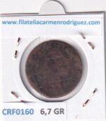 CRF0160 MONEDA ESPAÑA FELIPE V 1742 4 MARAVEDIS SEGOVIA COBRE - Imagen 2