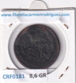 CRF0181 MONEDA ESPAÑA FERNANDO VII 8 MARAVEDIS  1820 JUBIA - Imagen 2
