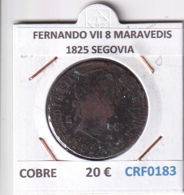 CRF0183 CRF0183 MONEDA ESPAÑA FERNANDO VII 8 MARAVEDIS 1825 SEGOVIA - Imagen 1