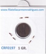 CRF0197 MONEDA ESPAÑA ALFONSO XIII 1 CENTIMOS 1912 PCV COBRE - Imagen 2