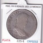 CRF0232 MONEDA ESPAÑA FERNANDO VII 1821 JJ MEXICO PLATA