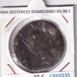 CRF0235 MONEDA ROMANA SESTERCIO DOMICIANO 81-96 DC