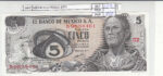 CRJ1602 BILLETE MEXICO 5 PESOS 1971 P-62b.2