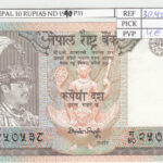 CRJ1821 BILLETE NEPAL 10 RUPIAS ND 1990 P-31a.2