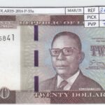 CRJ2264 BILLETE LIBERIA 20 DOLARES 2016 P-33a SIN CIRCULAR