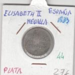 CRM0044 MEDALLA  1833 ELISABETH II PLATA