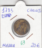 CRM0063 MEDALLA CARLOS III 1785