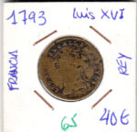 CRM0065 MEDALLA LUIS XVI FRANCIA 1793