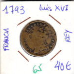 CRM0065 MEDALLA LUIS XVI FRANCIA 1793