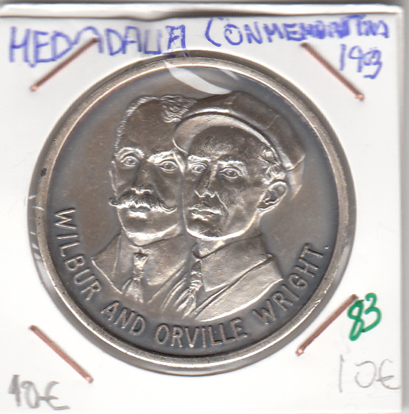 CRM0083 CRM0083 MEDALLA CONM WILBUR AND ORVILLE WRIGHT - Imagen 1