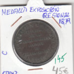 CRM0145 MEDALLA EXPOSICION REGIONAL CADIZ 1879