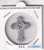 CRM0880 MEDALLA RELIGIOSA SAN FRANCISCO DE ASIS