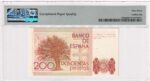 CRPMG059 BILLETE ENCAPSULADO ESPAÑA 200 PESETAS 1980 SERIE 8B ENCAPSULADO PMG 63 - Imagen 2